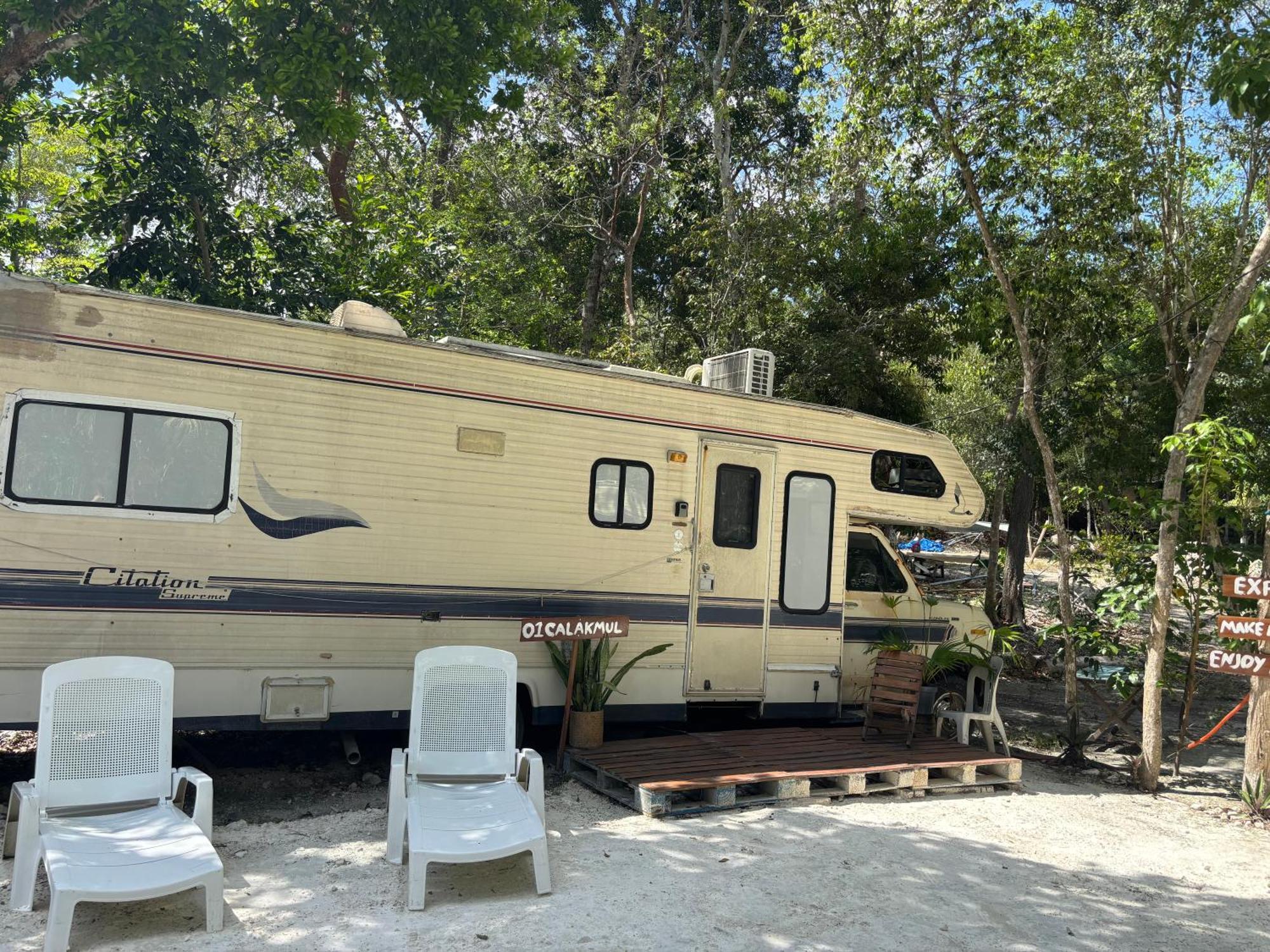 Momotoh Camper Otel Xpujil Dış mekan fotoğraf